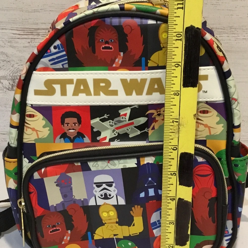Star Wars Kids' Multicolor Character Patchwork Mini Backpack